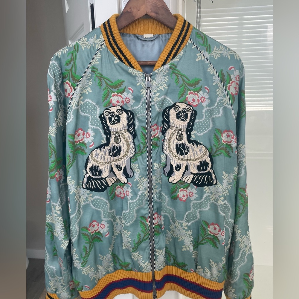 Gucci King Charles Bomber Jacket - Picture 1 of 12